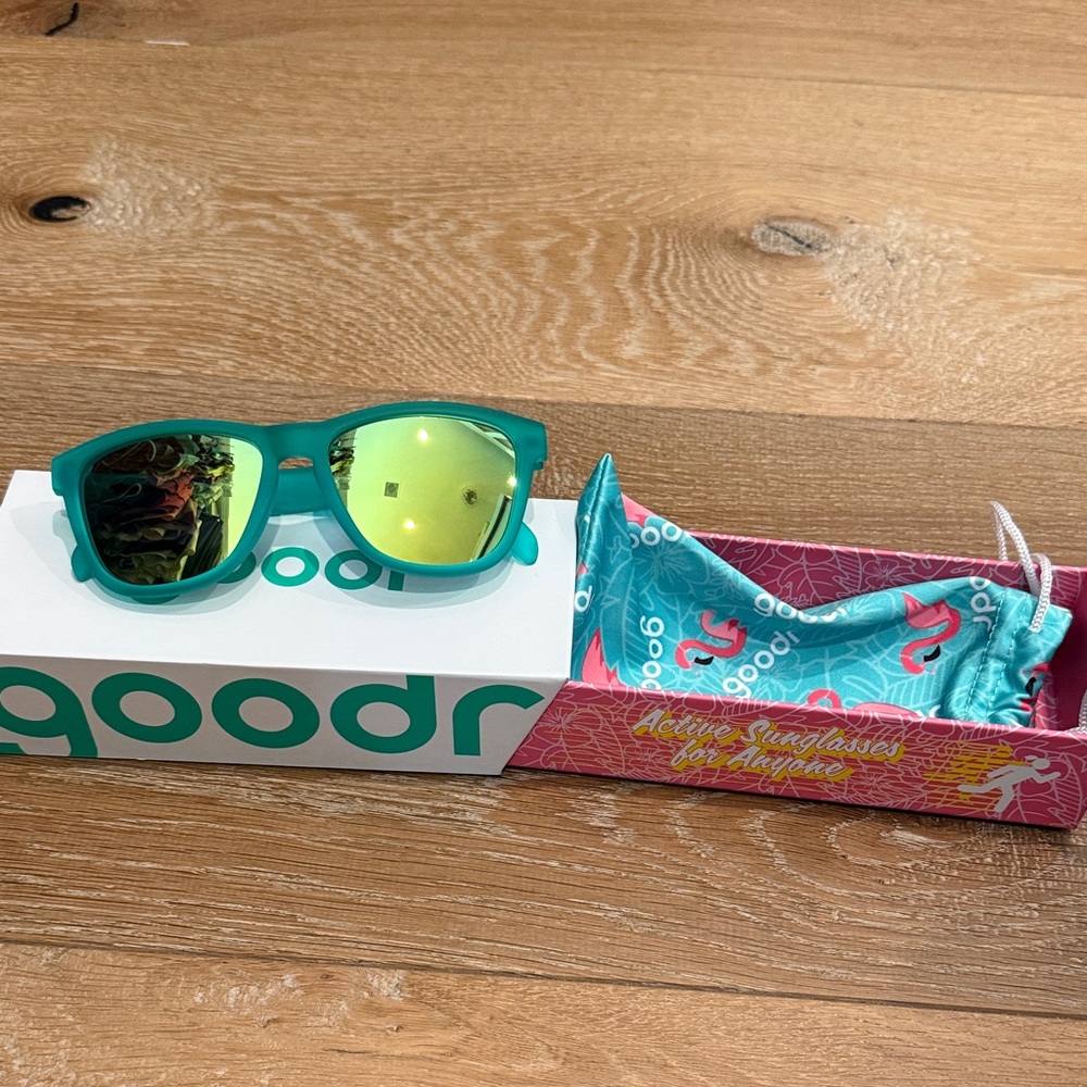New Goodr Teal Sunglasses with polarized Lenses